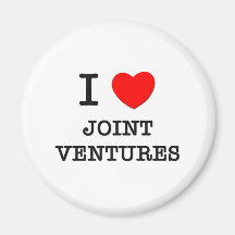 I Love Joint Ventures Refrigerator Magnets