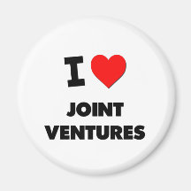 I Love Joint Ventures Refrigerator Magnets
