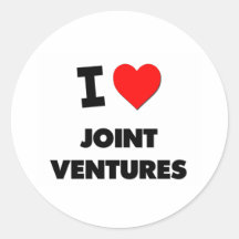 I Love Joint Ventures Stickers