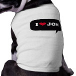 I LOVE JON DOGGIE T SHIRT