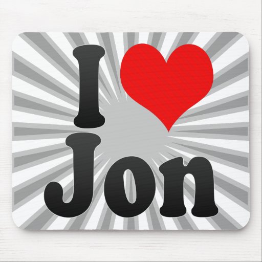 I love Jon Mouse Pad