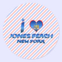 Ich liebe Jones-Strand, New York sticker