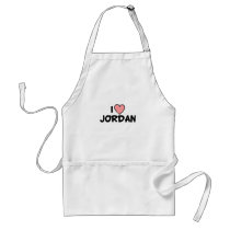 I Love Jordan aprons
