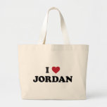 I Love Jordan Canvas Bag