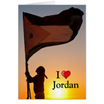 I Love Jordan Greeting Card Blank Inside cards
