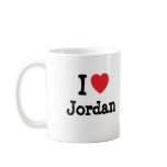 I love Jordan heart custom personalized mugs