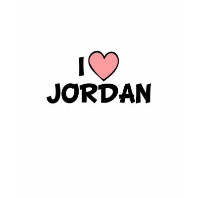 I Love Jordan Tee Shirts by dustin1175