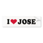 I LOVE JOSE BUMPER STICKER