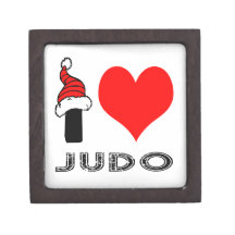 I Love Judo Design Premium Keepsake Box