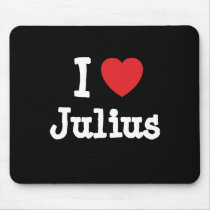 I love Julius heart custom personalized mousepads