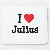 I love Julius heart custom personalized mousepads