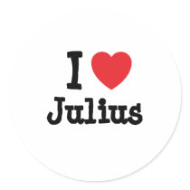 I love Julius heart custom personalized stickers by funnycustomtshirts I love Julius heart custom personalized stickers