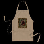 I Love Jungle Wildlife  leopard print design Apron