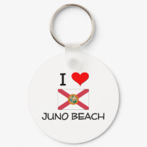 I Love JUNO BEACH Florida keychains