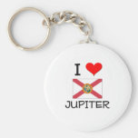I Love JUPITER Florida Keychain