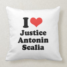 I LOVE JUSTICE ANTONIN SCALIA - .png Pillows