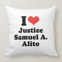 I LOVE JUSTICE SAMUEL A. ALITO - .png Throw Pillow