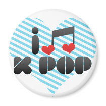 I Love K Pop Fridge Magnet