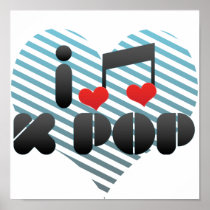 I Love K Pop Print