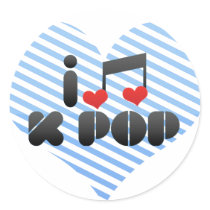 I Love K Pop Stickers