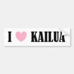 I LOVE KAILUA BUMPER STICKER
