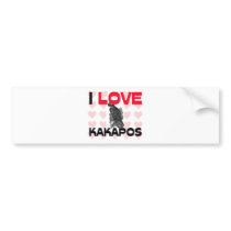 I Love Kakapos bumper stickers