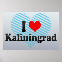 I Love Kaliningrad, Russia Print
