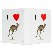 I Love Kangaroos (2) Vinyl Binder