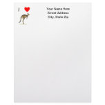 I Love Kangaroos (2) Letterhead Design