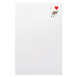 I Love Kangaroos (2) Customized Stationery
