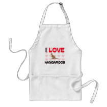 I Love Kangaroos aprons