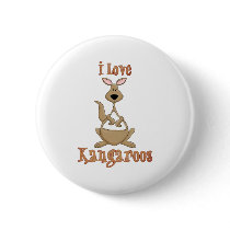 I Love Kangaroos buttons by naturetees I Love Kangaroos buttons
