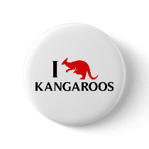 I Love Kangaroos Buttons