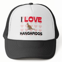 I Love Kangaroos hats