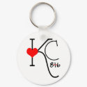 I Love Kansas City Keychain by Luv3jump I Love Kansas City Keychain