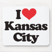 I Love Kansas City Mouse Pad
