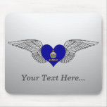 I Love Kansas -wings Mousepad