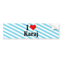 I Love Karaj, Iran Bumper Sticker