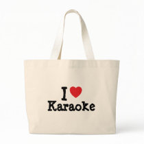 I love Karaoke heart custom personalized bags by funnycustomtshirts I love Karaoke heart custom personalized bags