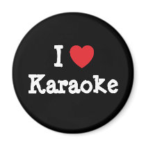 I love Karaoke heart custom personalized magnets by funnycustomtshirts I love Karaoke heart custom personalized magnets