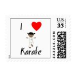 I Love Karate (2) Stamp