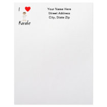 I Love Karate (4) Letterhead