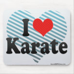 I Love Karate Mouse Pads