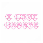 I Love Karate Poster Print