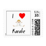 I Love Karate Stamps