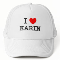 I Love Karin Mesh Hat