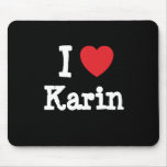 I love Karin heart T-Shirt Mouse Pad