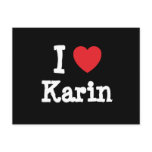 I love Karin heart T-Shirt Post Cards