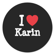 I love Karin heart T-Shirt stickers by funnycustomtshirts I love Karin heart T-Shirt stickers