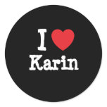 I love Karin heart T-Shirt stickers